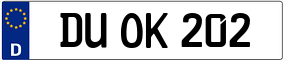 Truck License Plate